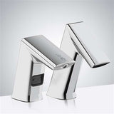 Fontana Showers Fontana Commercial Automatic Touchless Sensor Faucet with Matching Soap Dispenser in Chrome FS509-MSD