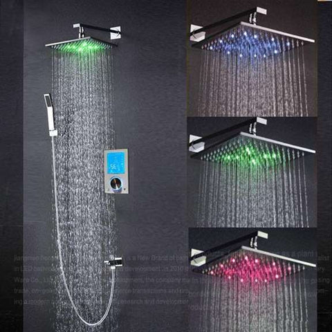 Fontana Shower Fontana Flavia Digital Color Changing LED Shower Set FS6108D-CH