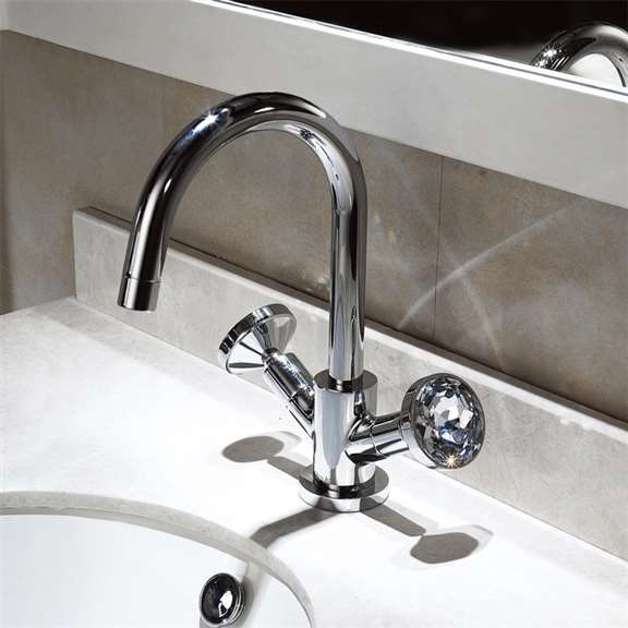 Fontana Showers Bravat Deck Mount Dual Handle Bathroom Sink Faucet FS761DMH