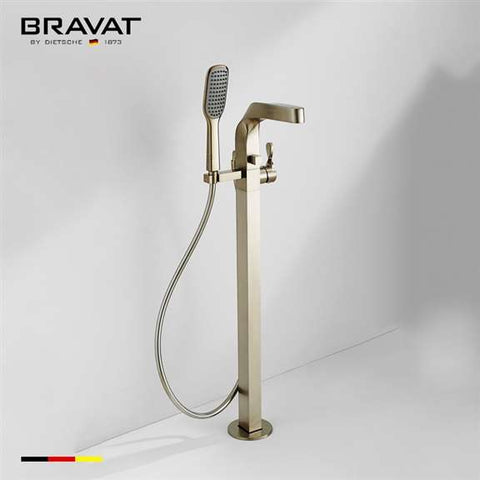 Fontana Showers Bravat Luxury Free Standing Brushed Faucet with Hand-Shower FS9508