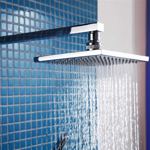 Fontana Showers Fontana Sierra Chrome Finish Rainfall Bathroom Shower Set FS9590