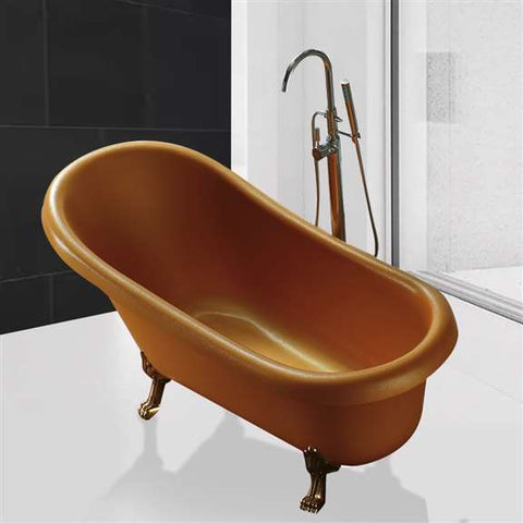 Fontana Showers Fontana Peru Indoor Hot Soaking Clawfoot Acrylic Bathtub FS9986