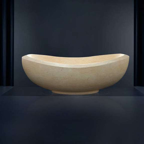 Fontana Showers Fontana Lima Elegant One Person Indoor Soaking Marble Bathtub FS9990
