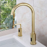 Fontana Showers Fontana Commercial Automatic Gold Motion Sensor Faucet & Automatic Soap Dispenser FST9879G