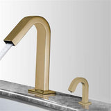 Fontana Showers Fontana Commercial Automatic Brushed Gold Motion Sensor Faucet & Automatic Soap Dispenser FST9879GN
