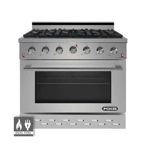 NXR Pro-Style Propane Gas Dual Fuel Range with Convection Oven, Stainless Steel SCD3611LP