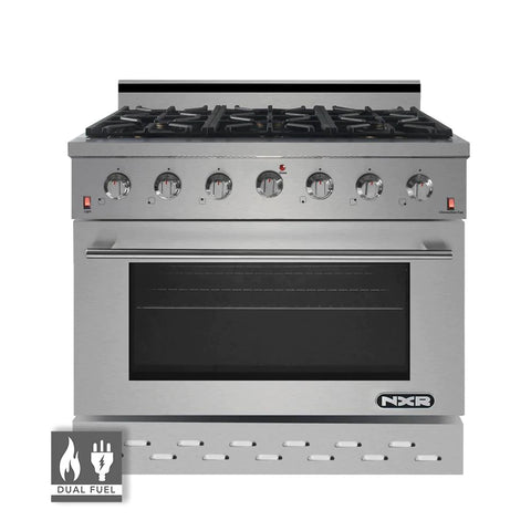 NXR Pro-Style Natural Gas Dual Fuel Range with Convection Oven, Stainless Steel SCD3611
