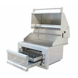 Sunstone 28" Single Zone 304 Stainless Steel Charcoal Grill SUNCHSZ28