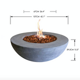 Elementi Modern Lunar Bowl Fire Table OFG101