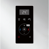Fontana Showers Peru 3-Way Black LED Digital Display Smart Thermostat Shower Mixer FS10116