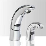 Fontana Showers Fontana Commercial Chrome Automatic Motion Sensor Bathroom Faucet with Soap Dispenser bathroom-faucet-FB507SD