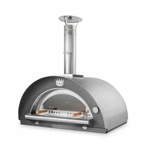 Clementi Large Stainless Steel Family Single Chamber Wood-Fired Pizza Oven MAXIFAMILYTINOX