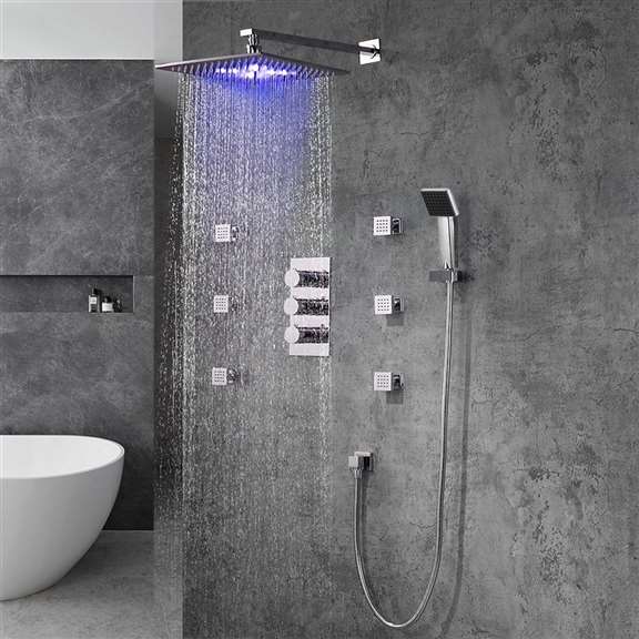 Fontana Showers Trialo LED Shower Head led-shower-head-0522GN-CM