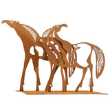 Cricket Forge Wild Horses Sculpture