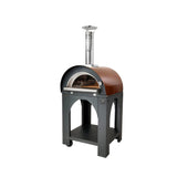 Clementi Medium Single Chamber Pulcinella Wood-Fired Pizza Oven with Deluxe Cart PULCDLX80 RED